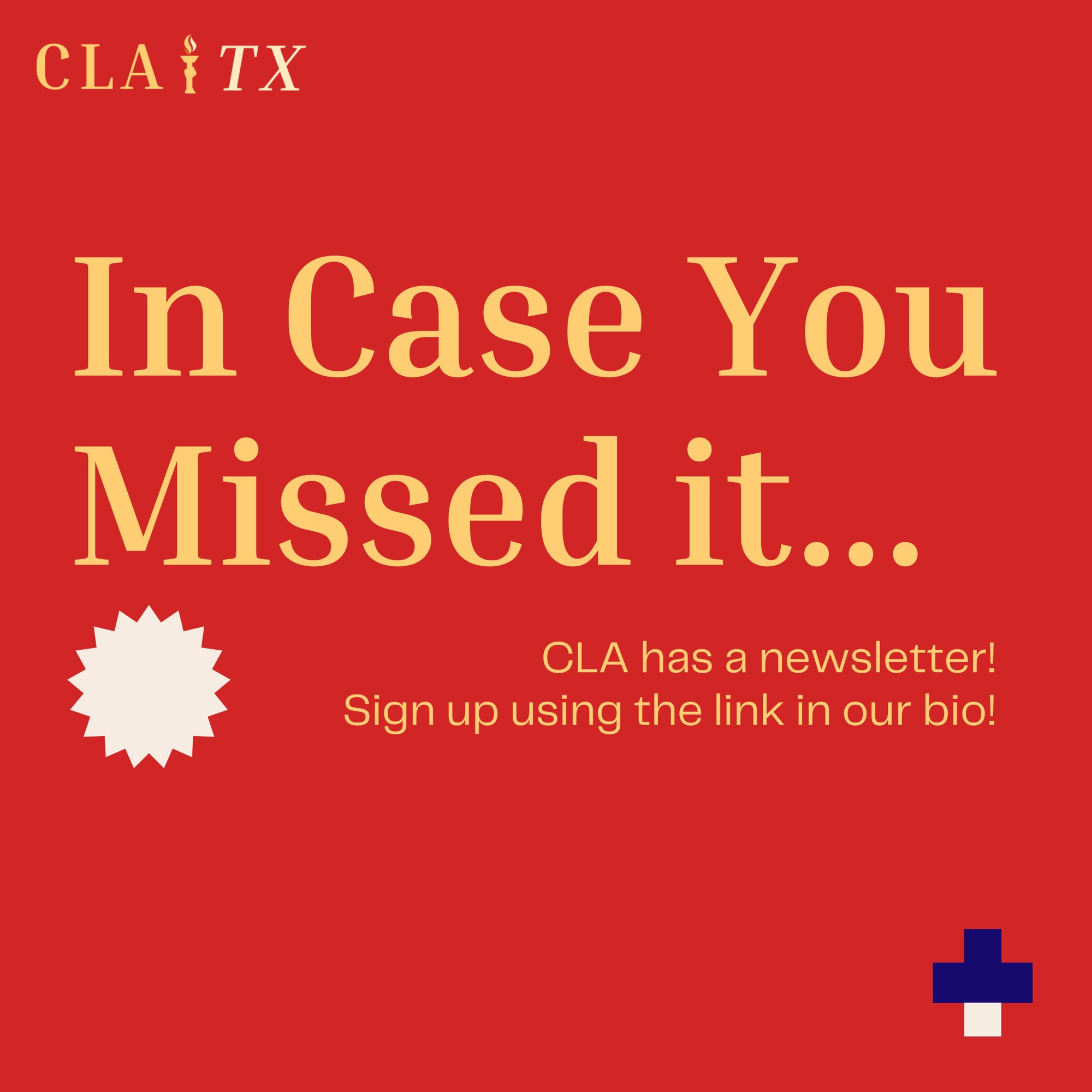 “In case you missed it” newsletter post.