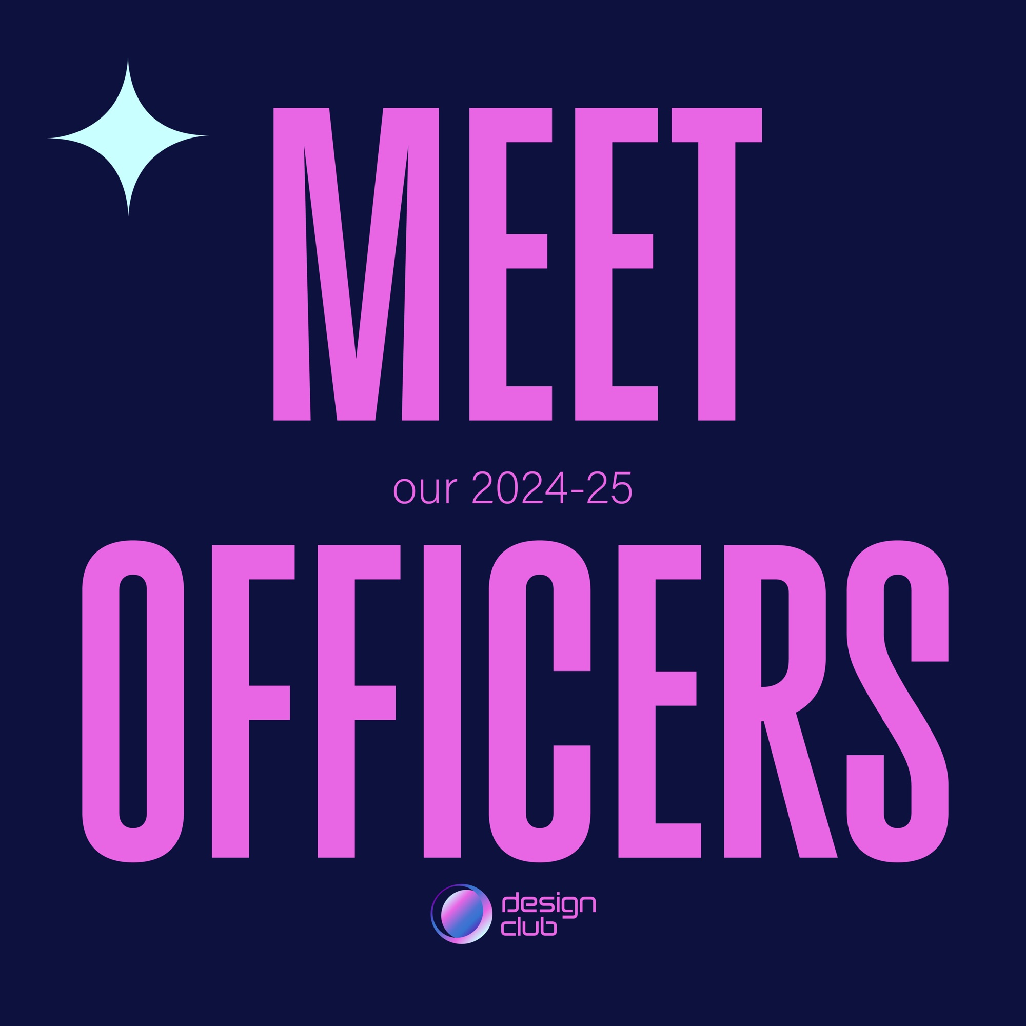 “Meet our 2024–25 officers” post.