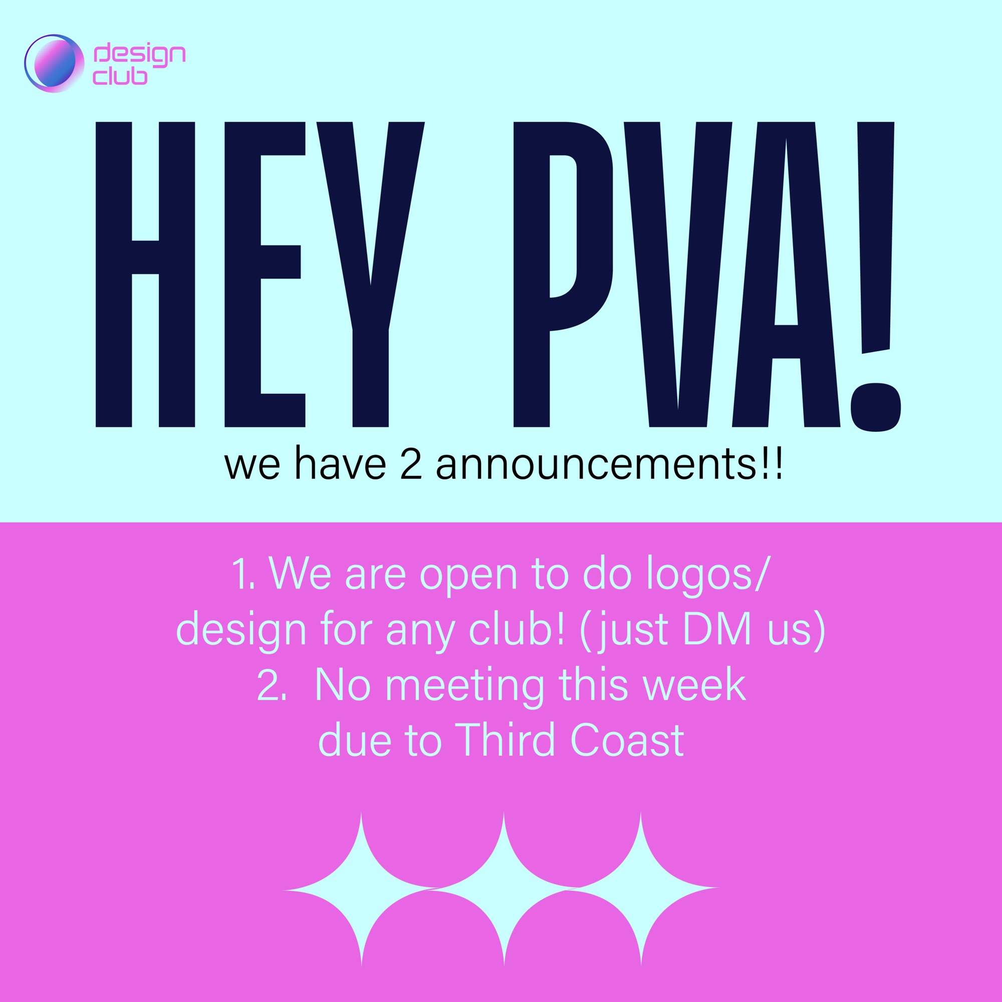 “Hey PVA” announcements post.
