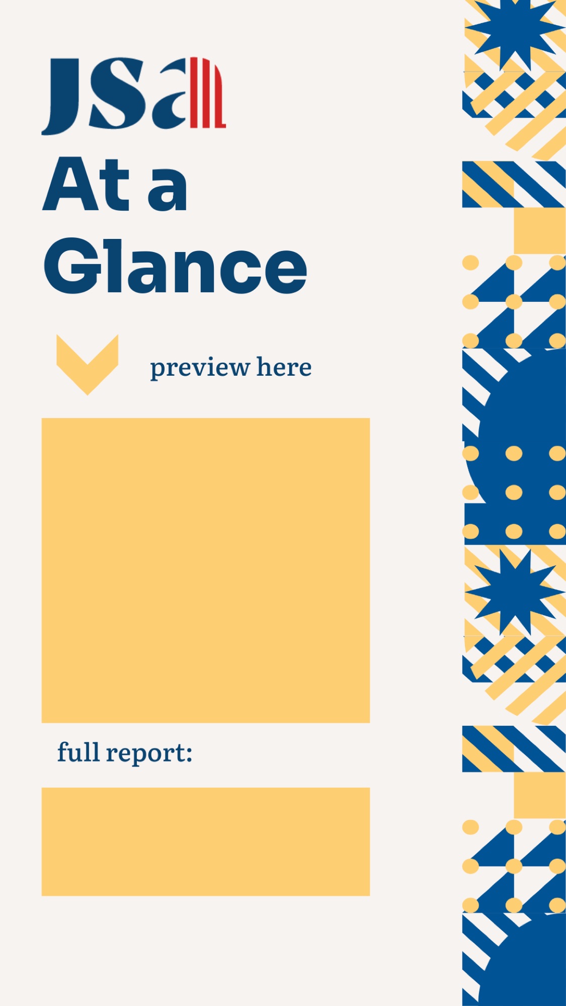 JSA At a Glance story graphic.